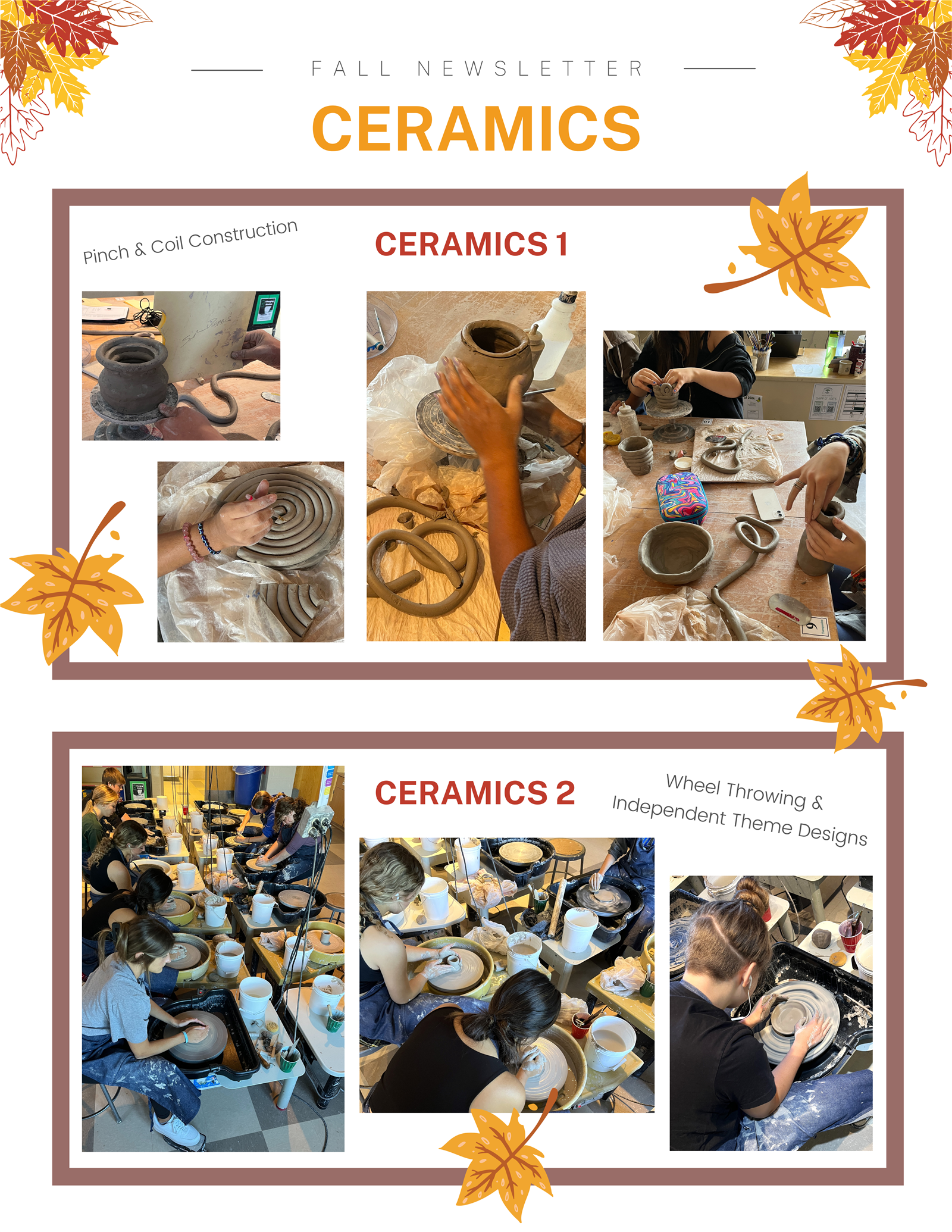 Fall 2023 Newsletter page 1 